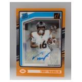 2024 NFL Donruss Clearly Orange Auto /249 Franklin