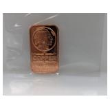 1oz .999 Copper Indian Bar