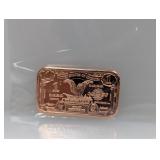 1oz .999 Copper $1 Bar