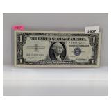 1957 Blue Seal $1 Silver Certificate
