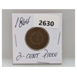 1864 Two Cent Piece