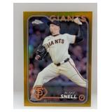 2024 Blake Snell Topps Chrome Gold Refractor 6/50
