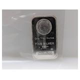 1oz .999 Silv Buffalo Art Bar