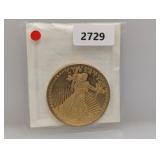 Gold Layered Replica Liberty Round