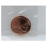 1oz .999 Copper Buffalo Round