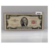 1953-A Red Seal $2 US Note