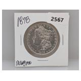 1878 90% Silv Morgan $1 Dollar