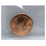 1oz .999 Copper Buffalo Round