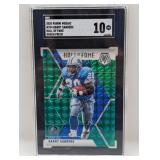 2020 Barry Sanders Mosaic HOF Green Prizm SGC 10