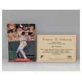 Jim Palmer Auto 1994 MLBPA Nabisco COA Crease