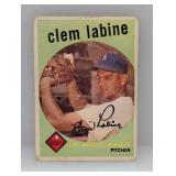 1959 Topps Baseball Clem Labine 403 Damaged