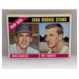 1966 Topps RC STARS JOHNSON/SANDERS 356 Damage