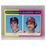 1975 Topps Ryan/Carlton SO LDR HOF Corners/Edges