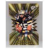 2001 NFL PressPass Break Out Gold RC Brees Corner