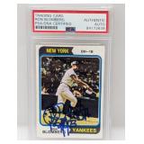 Ron Blomberg Topps Signed Auto PSA/DNA Cert Au
