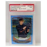 2013 Hunter Harvey Bowman Chrome Blue Wave PSA 9