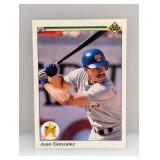 1990 Upper Deck Rookie Juan Gonzalez RC #72