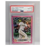 2022 Topps Chrome Oï¿½Neil Cruz RC Pink Ref PSA 10