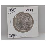 1888 90% Silv Morgan $1 Dollar