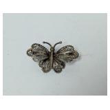 .925 Sterling Butterfly Brooch