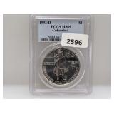 PCGS 1992-D MS69 Columbus $1 Dollar