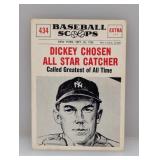 1961 Nu Card Scoops Dickey Chosen All Star DMG