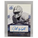2021 Leaf Ultimate Draft Blue /35 RC Auto Williams
