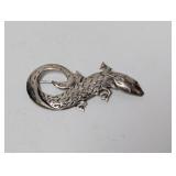.925 Sterling Lizard Brooch
