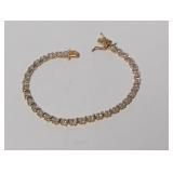 7" Vermeil Diamond Bracelet