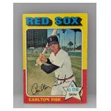 1975 Topps Carlton Fisk HOF Red Sox Corners/Edges