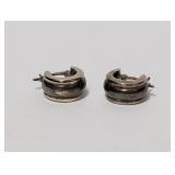 .925 Sterling Silver Hoop Earrings