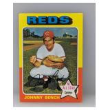 1975 Topps Johnny Bench HOF Reds Corners/Edges