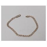 7" .925 Sterling Double Chain Bracelet