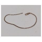 8" .925 Sterling Rope Chain Bracelet