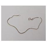 7" .925 Sterling Box Chain Bracelet