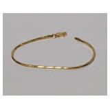 7" Vermeil Snake Chain Bracelet