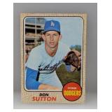 1968 Topps Baseball Don Sutton HOF Surface/Corners