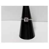 .925 Sterling Avon Solitaire Ring Sz 6