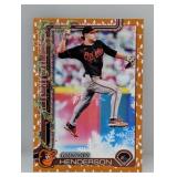 2025 Gunnar Henderson Topps Holiday Gold Lights