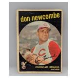 1959 Topps Don Newcombe NL ROY 312 Damaged