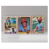 Willie McGee RC 1983 Lot 3: Topps Fleer & Donruss