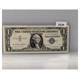 1957-A Blue Seal $1 Silver Certificate