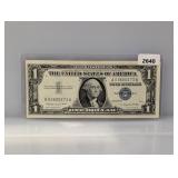 1957-A Blue Seal $1 Silver Certificate