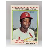 1978 Topps Lou Brock #1 Edges