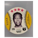 1976 Is lays Ice Cream Hank Aaron Disc