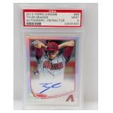 2013 Skaggs Topps Chrome Auto Ref RC /499 PSA 9