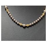 18" .925 Sterl Beaded Necklace