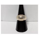 .925 Sterling Silver Ring Sz 8