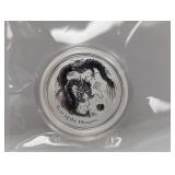 1/2oz .999 Silv Australian Yr of the Dragon