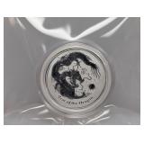 1/2oz .999 Silv Australian Yr of the Dragon
